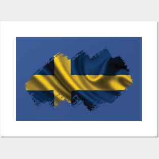 Swedish Flag Posters and Art